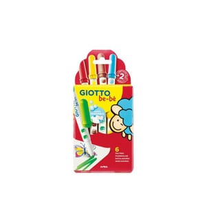 GIOTTO - Crayon feutre be-bé 6 pièces, Multicolore