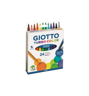 GIOTTO - Crayon feutre Turbo Color Multicolore 24 pièces