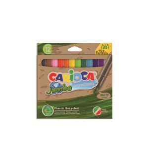CARIOCA - Feutres de coloriage Eco E-12 Maxi 12 pièces, Multicolore