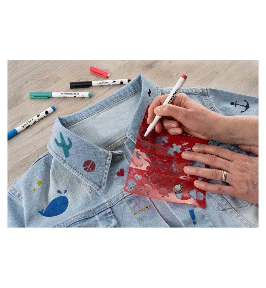 EBERHARD FABER - Marqueur pour textiles 8 pièces