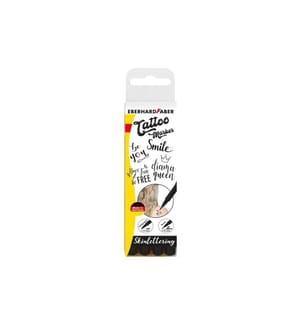 EBERHARD FABER - Tattoostift Skinlettering 4 Stück, Schwarz