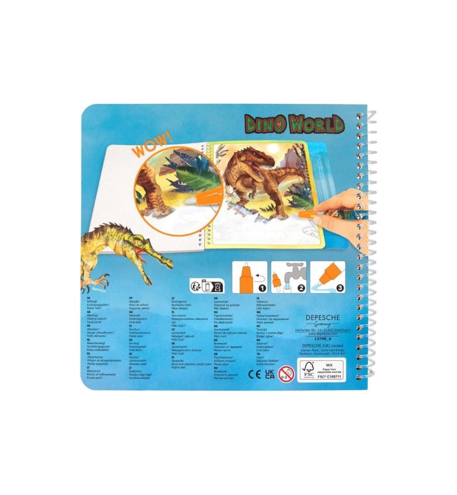 DEPESCHE - Malbuch Aqua Magic Dino 5 Seiten