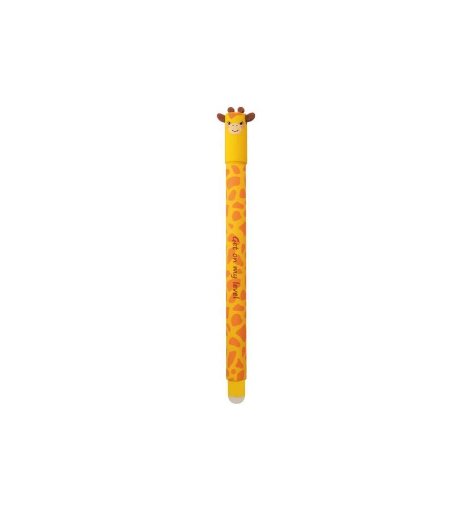 EBERHARD FABER - Stylo à encre gel Animal Erase It Giraffe 0.7 mm, Jaune
