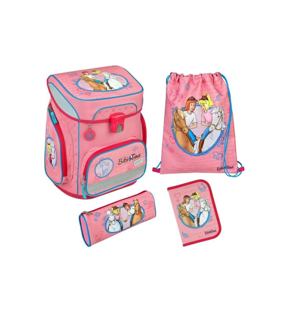 SCOOLI - Schulthek-Set 5-teilig Bibi und Tina, 18 l