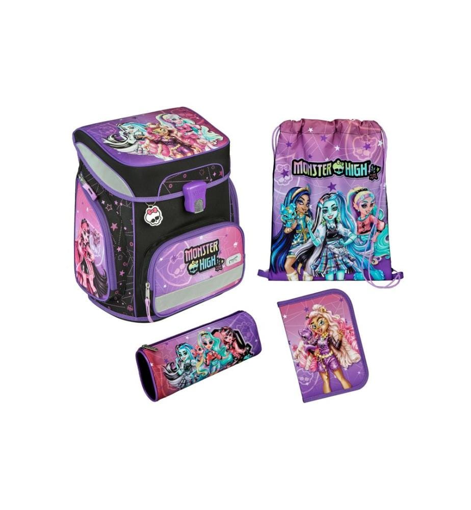 SCOOLI - Schulthek-Set 5-teilig Monster High, 18 l
