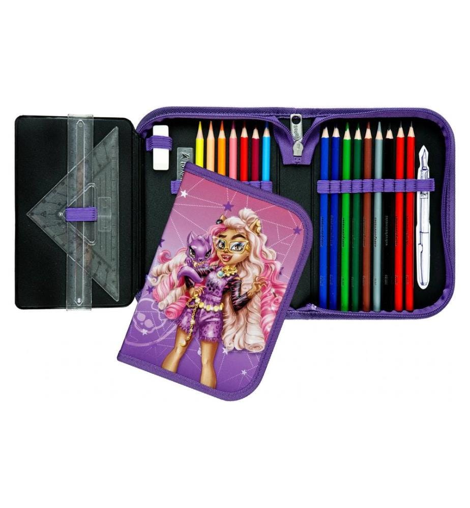SCOOLI - Etui gefüllt Monster High