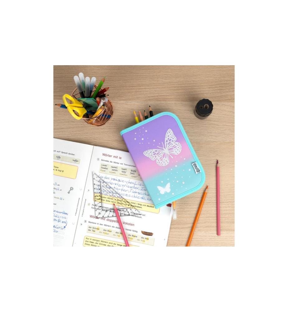 SCOOLI - Etui gefüllt Schmetterling