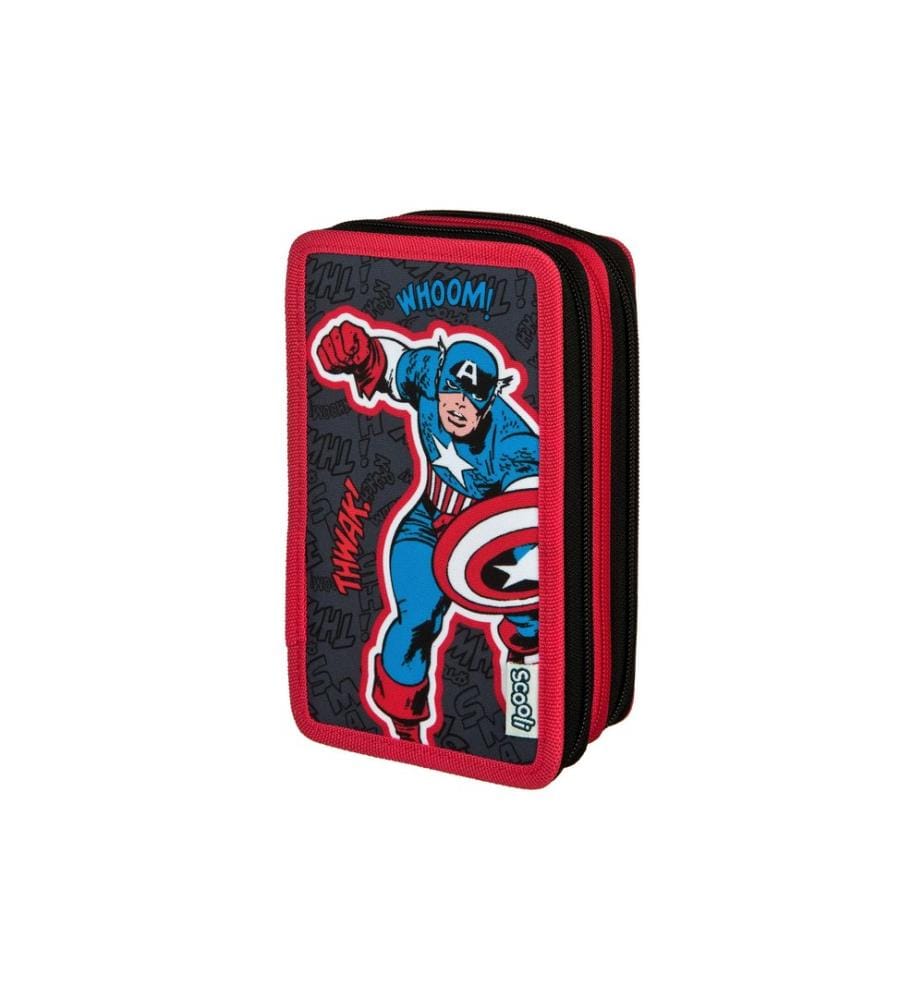 SCOOLI - Trousse de toilette Tripledecker Avengers rempli