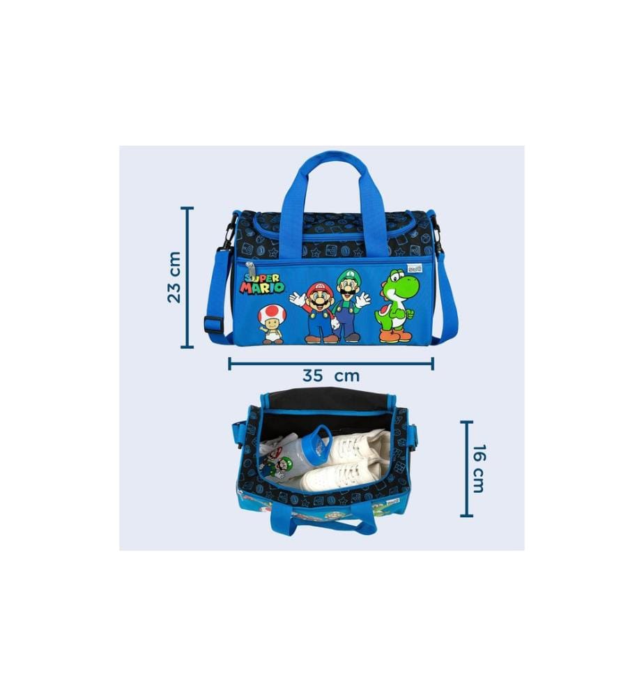 SCOOLI - Sac de gym Super Mario 8 l