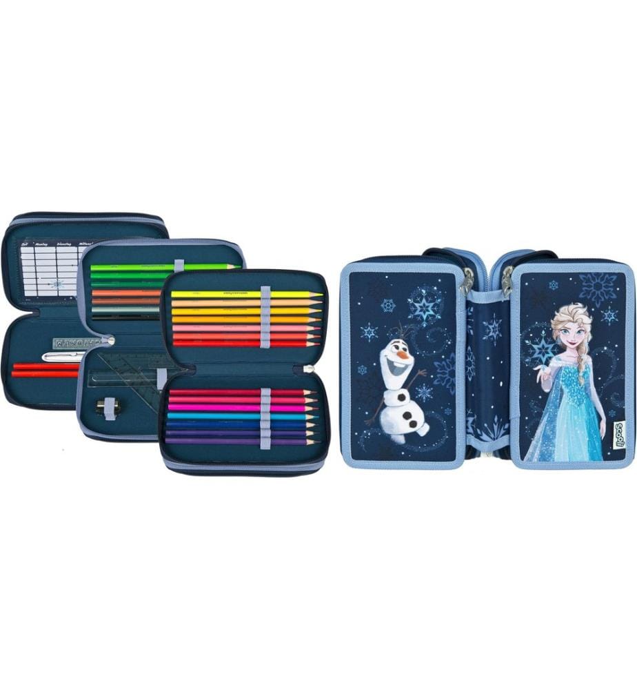 SCOOLI - Necessaire Tripledecker Frozen gefüllt
