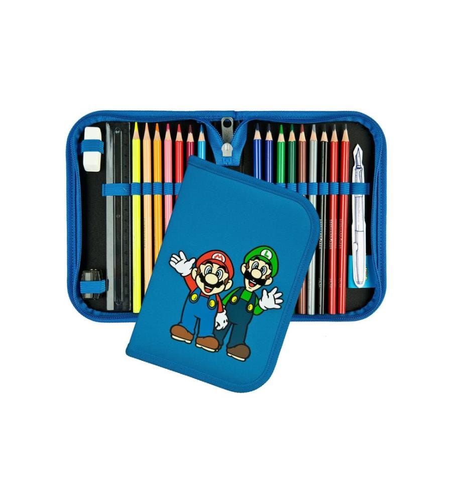 SCOOLI - Schulrucksack-Set EasyStart Super Mario, 5-teilig