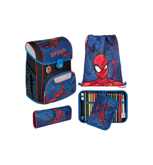 SCOOLI - Schulrucksack-Set EasyStart Spider-Man, 5-teilig
