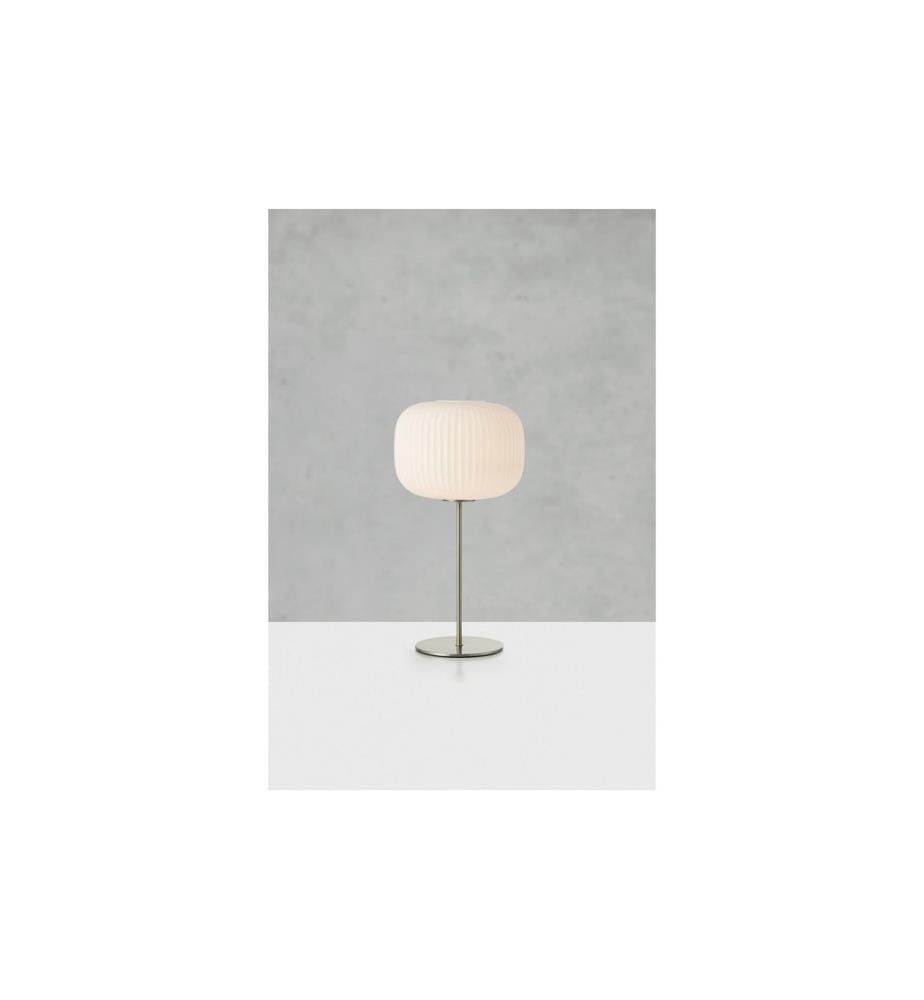 Markslöjd Sober Lampe de table blanc/nickel