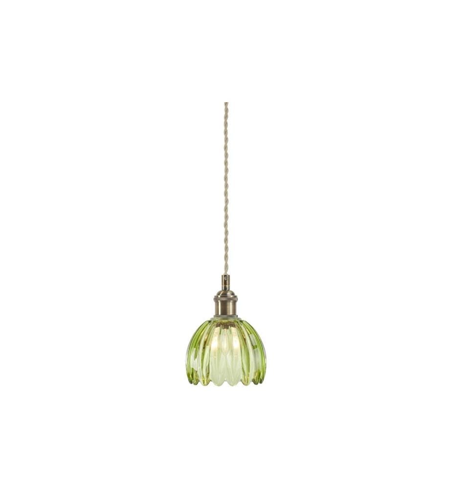 Markslöjd Lampe suspendue GOTA 1-flamme laiton antique vert