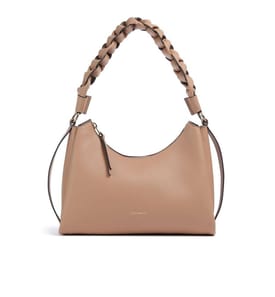 Boheme Grana Double Umhängetasche - doppelte Handtasche aus genarbtem Leder - Skin/Gazpacho