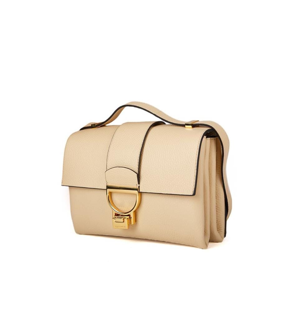 Arlettis Schultertasche - Genarbtes Leder - Betulla