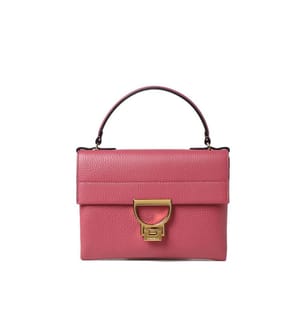 Arlettis Handtasche - Genarbtes Leder - Rosenholz