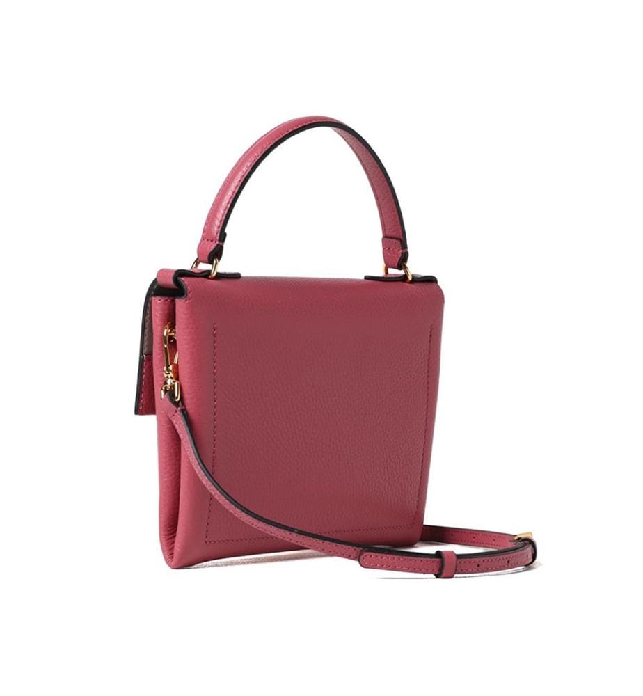 Arlettis Handtasche - Genarbtes Leder - Rosenholz
