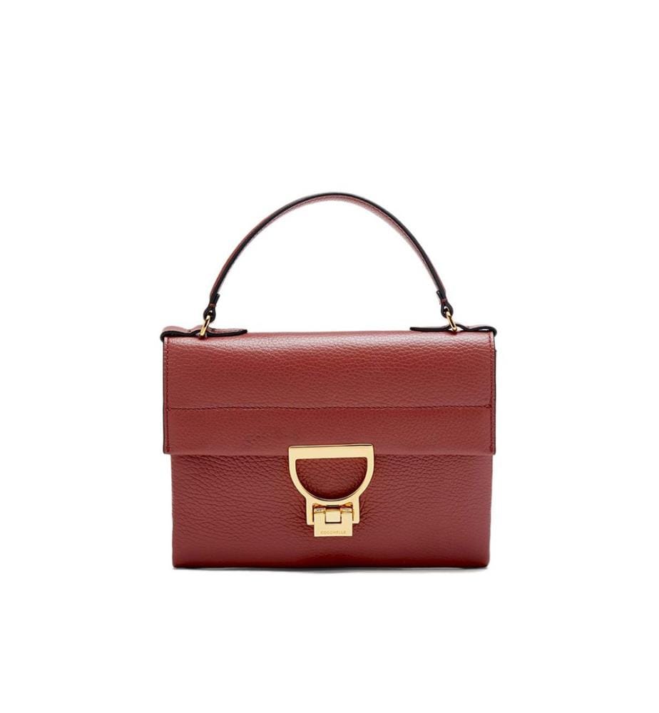 Arlettis Handtasche - Genarbtes Leder - Brandy