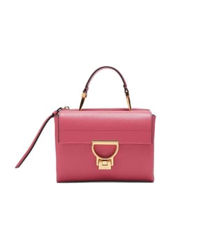 Arlettis Handtasche - Genarbtes Leder - Rosenholz