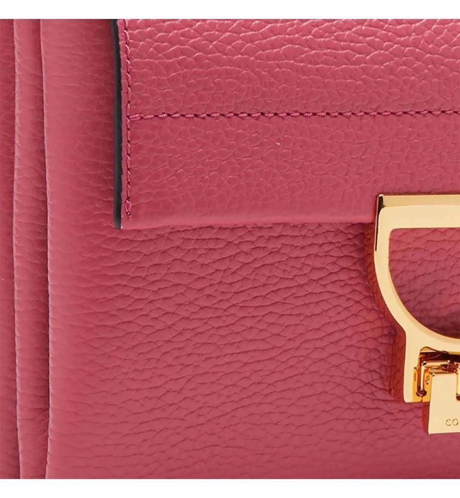 Arlettis Handtasche - Genarbtes Leder - Rosenholz
