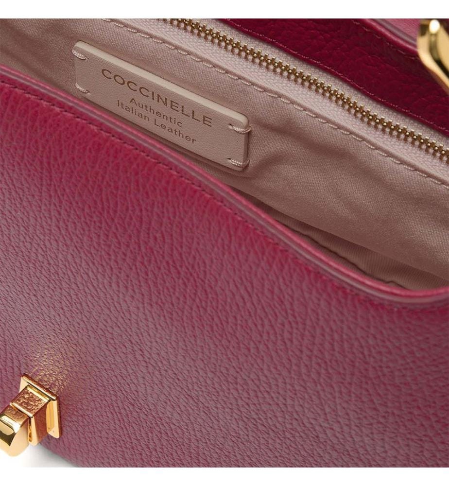 Magie Umhängetasche - weiche Handtasche aus genarbtem Leder - Sangria
