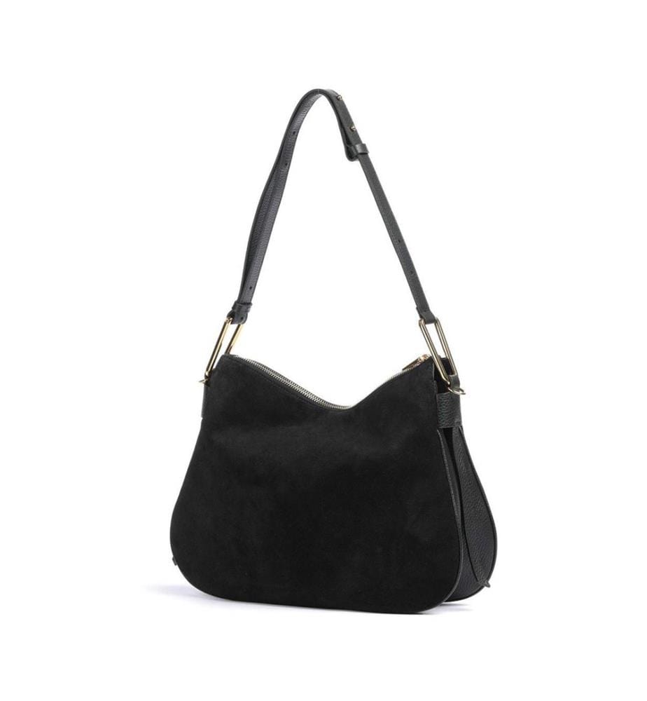 Magie Suede Bim Schultertasche - Veloursleder - Schwarz