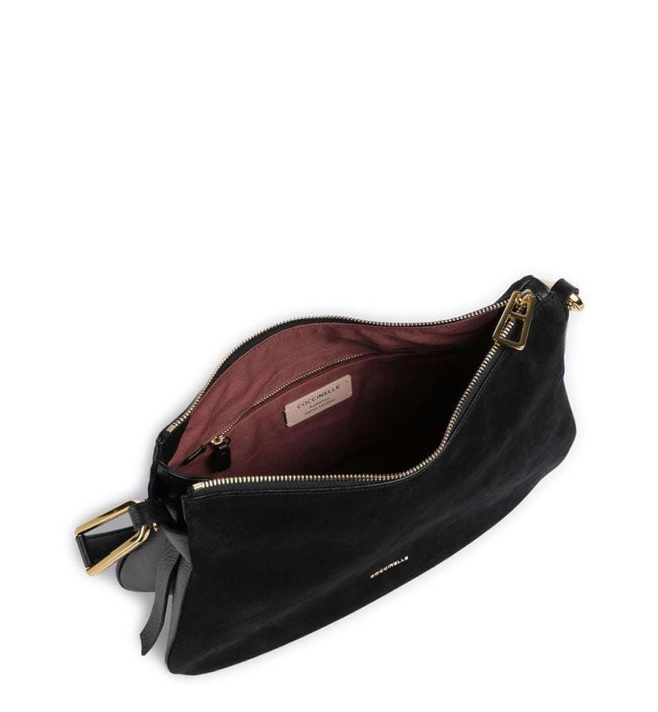 Magie Suede Bim Schultertasche - Veloursleder - Schwarz