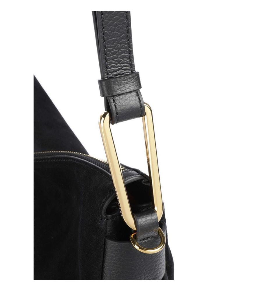 Magie Suede Bim Schultertasche - Veloursleder - Schwarz