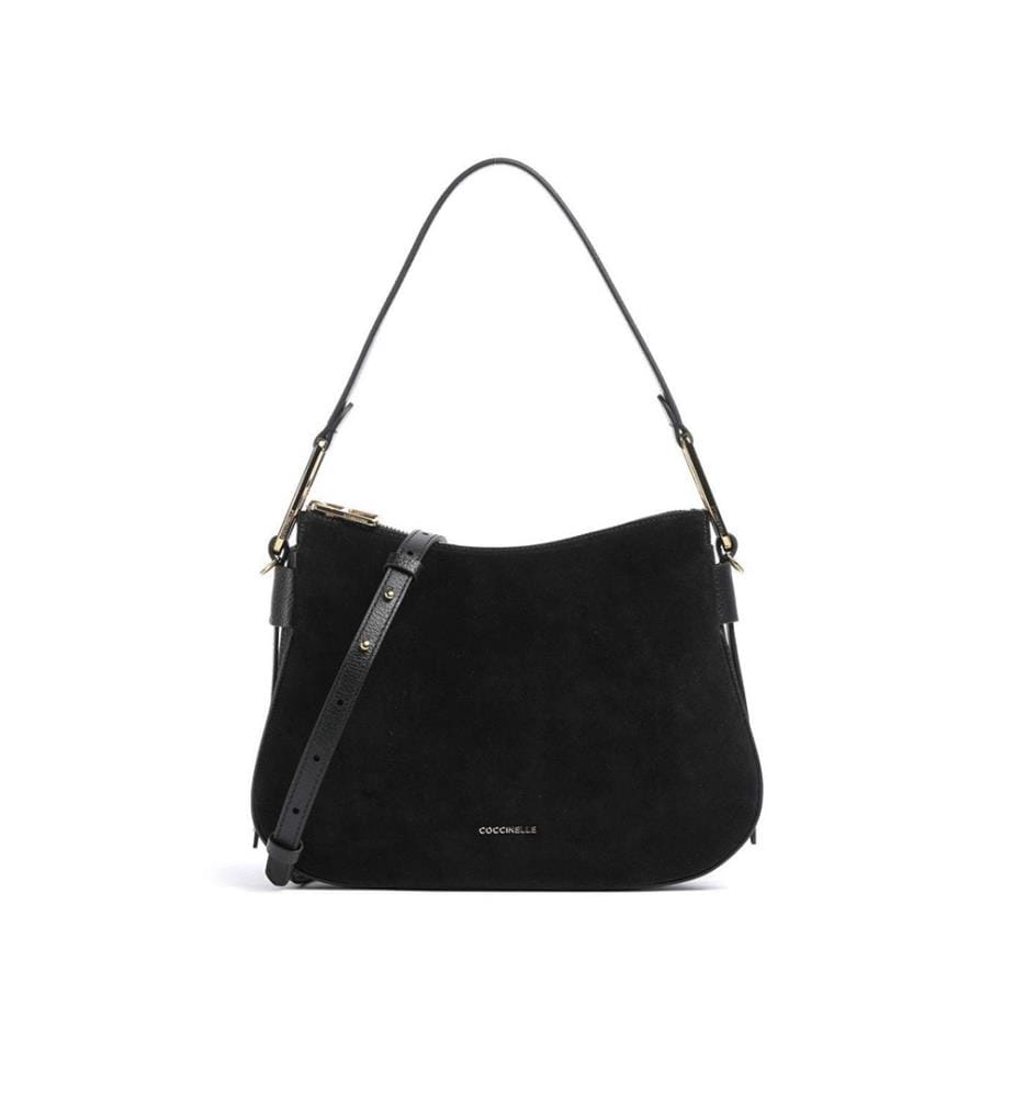Magie Suede Bim Schultertasche - Veloursleder - Schwarz