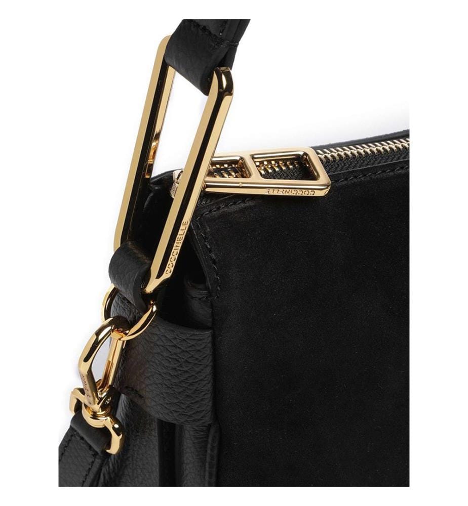 Magie Suede Bim Schultertasche - Veloursleder - Schwarz