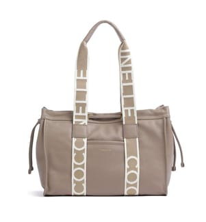 2Day Signature Tote Bag - Genarbtes Leder - Warmes Taupe