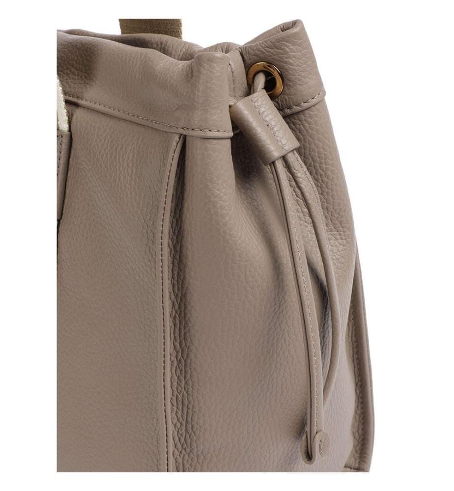 2Day Signature Tote Bag - Genarbtes Leder - Warmes Taupe