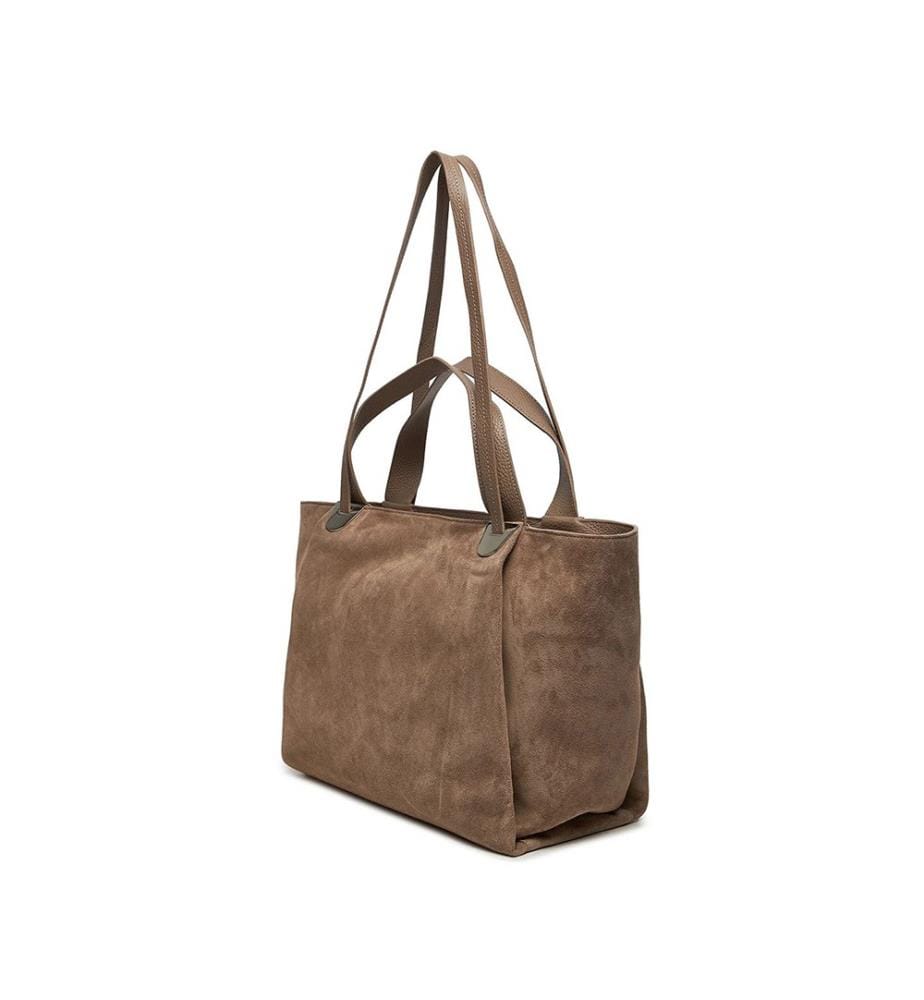 Oliver Tote Bag - Wildleder - Warmes Taupe