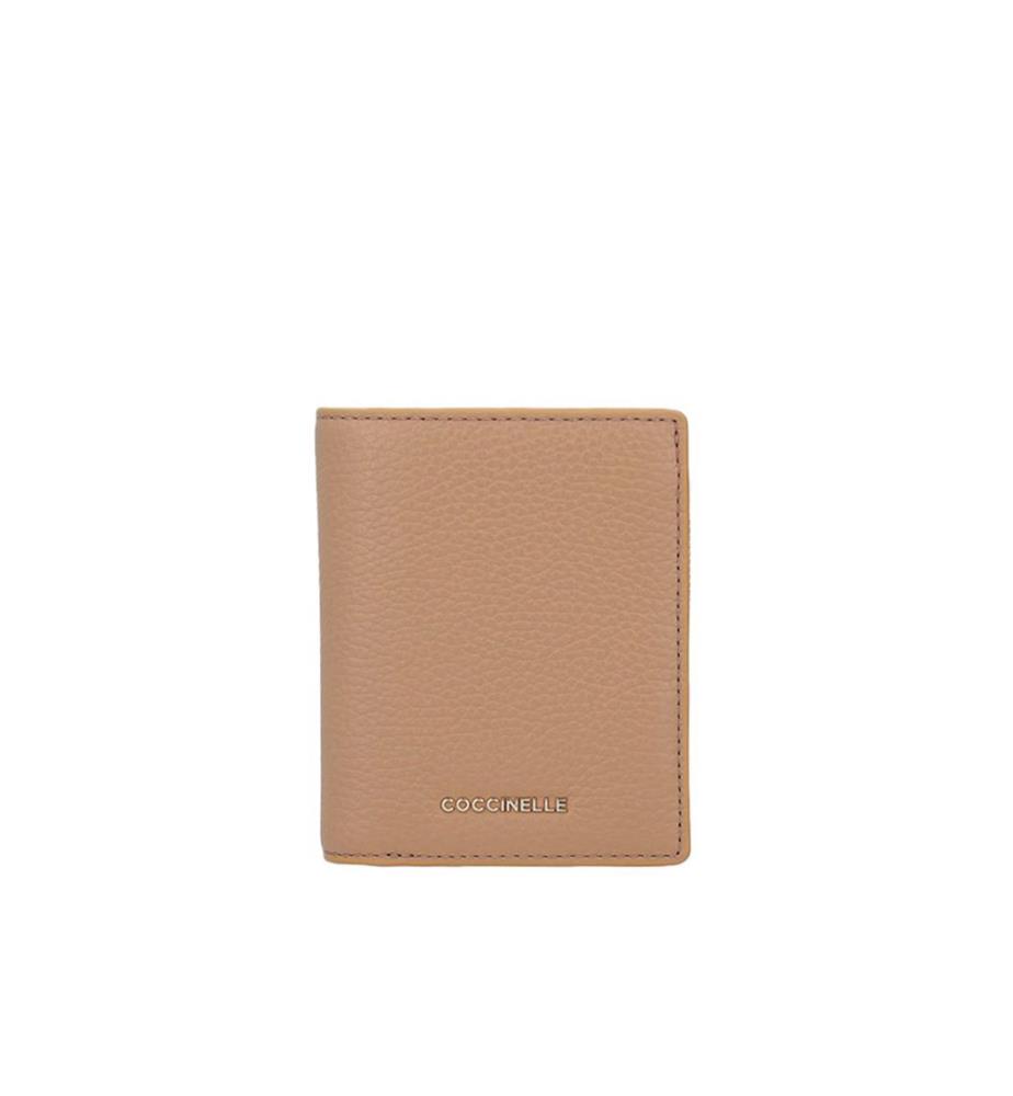 Metallisierte Brieftasche - Genarbtes Leder - Skin