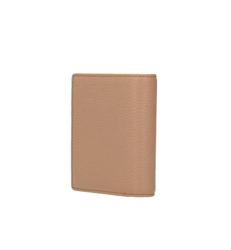 Metallisierte Brieftasche - Genarbtes Leder - Skin