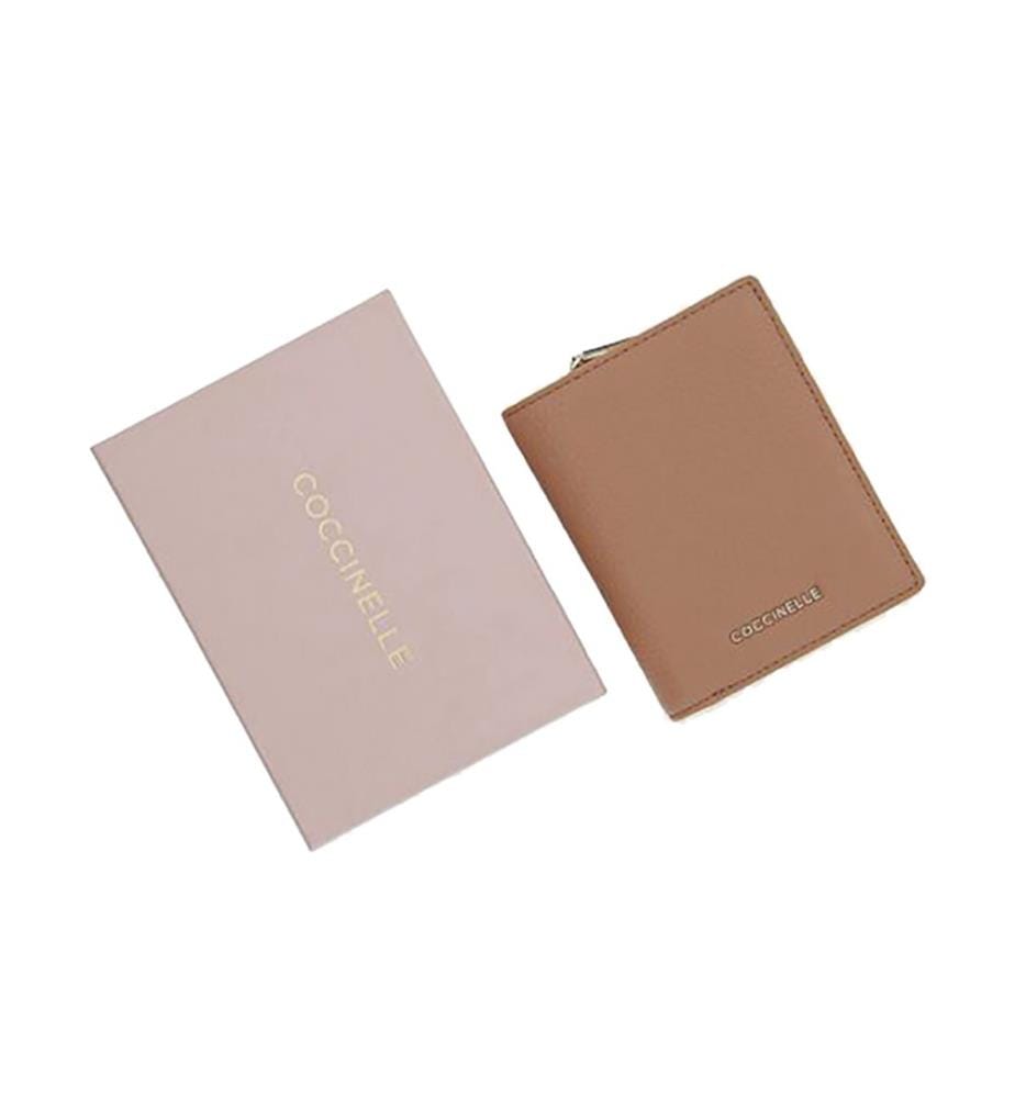 Metallisierte Brieftasche - Genarbtes Leder - Skin