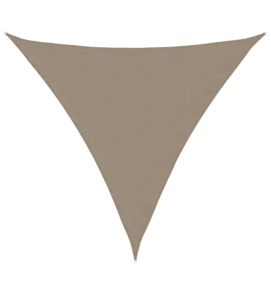 Sonnensegel Oxford-Gewebe Dreieckig 3,6x3,6x3,6 m Taupe