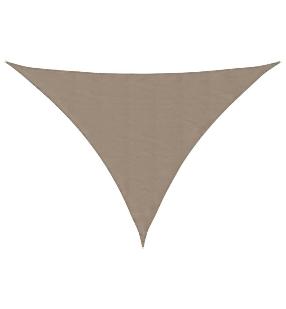 Sonnensegel Oxford-Gewebe Dreieckig 3,5x3,5x4,9 m Taupe