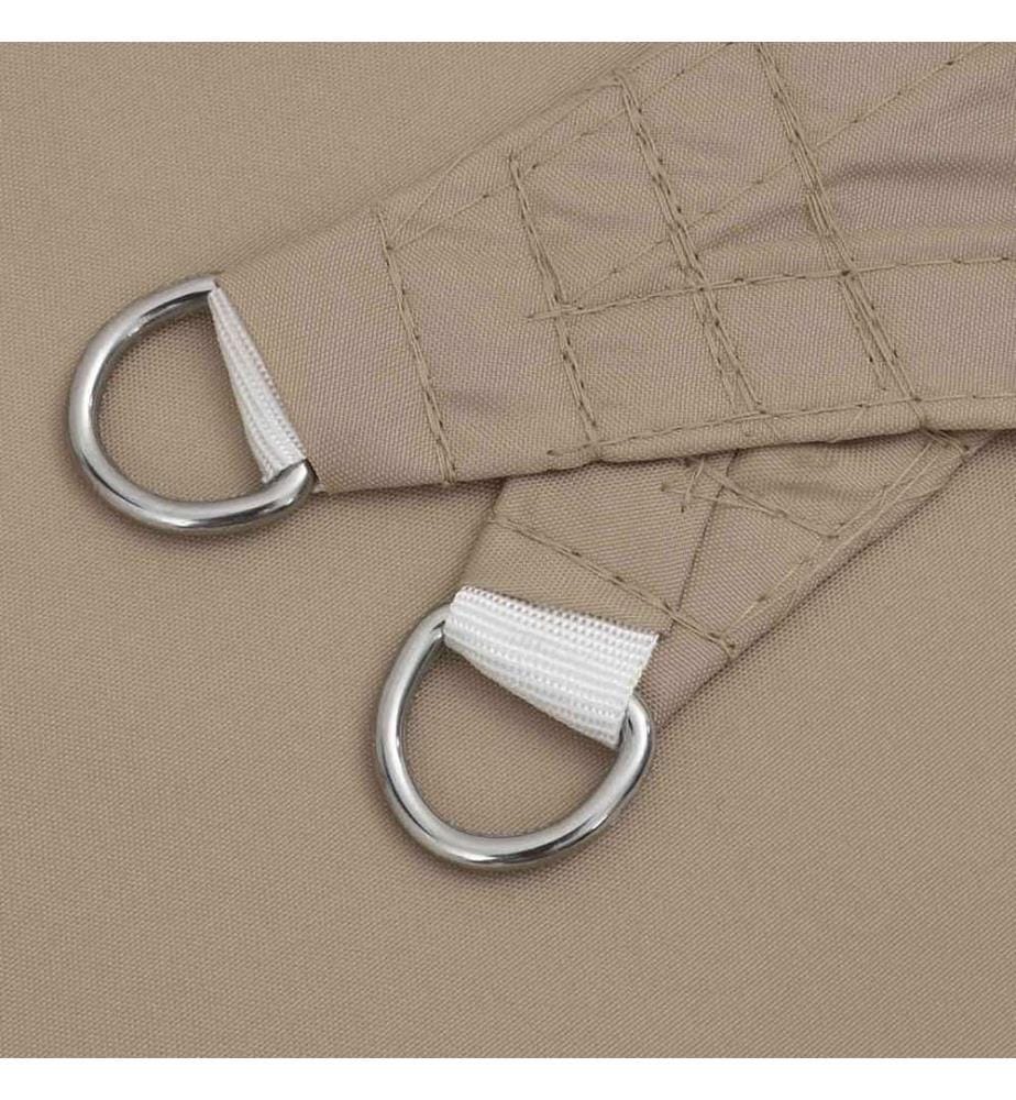 Sonnensegel Oxford-Gewebe Dreieckig 3,5x3,5x4,9 m Taupe