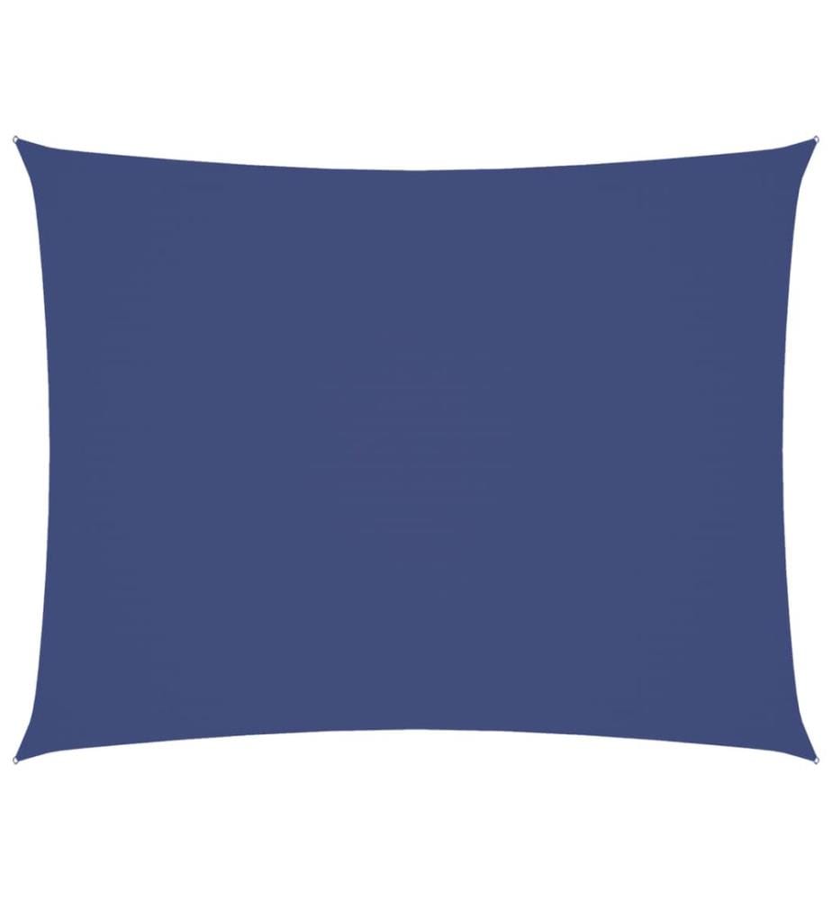 Voile de parasol tissu oxford rectangulaire 2,5x4 m bleu