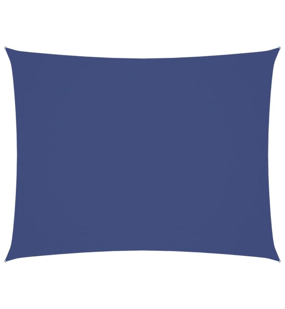 Voile de parasol tissu oxford rectangulaire 3x4 m bleu