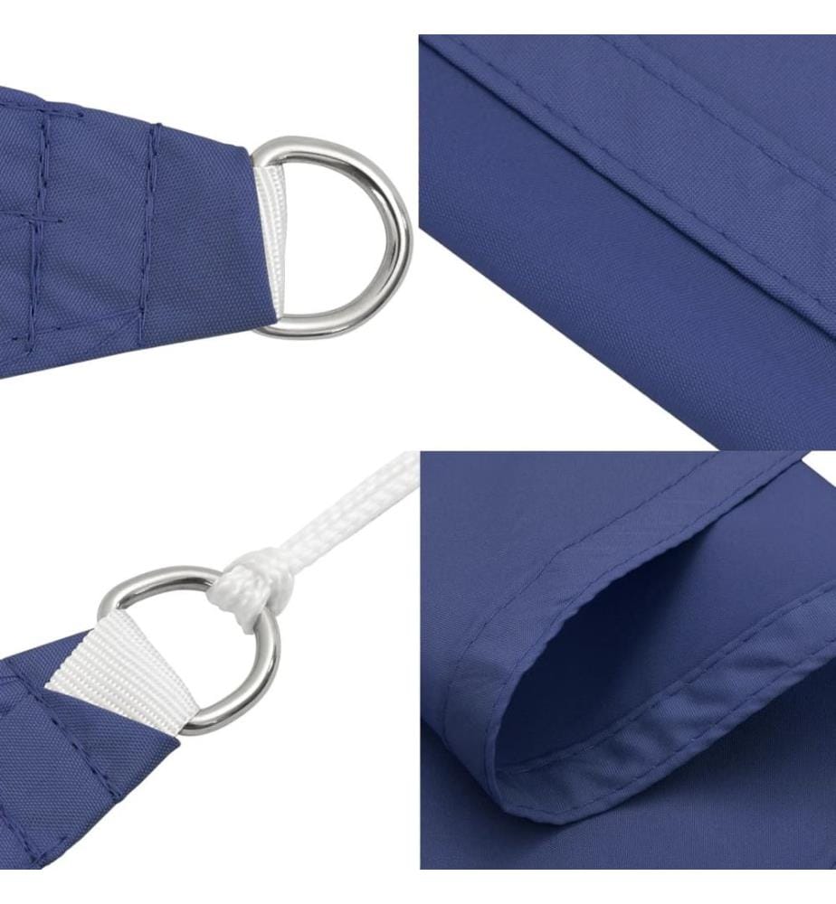 Voile de parasol tissu oxford rectangulaire 3x4 m bleu