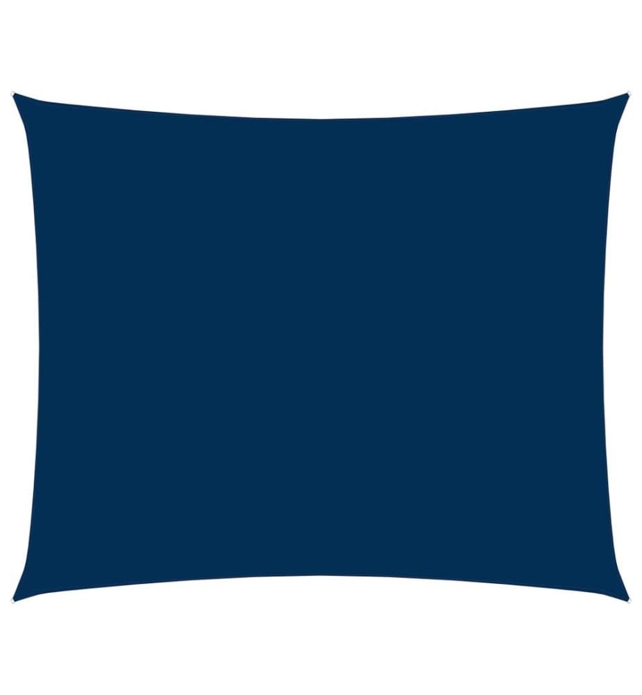Voile de parasol tissu oxford rectangulaire 3x5 m bleu