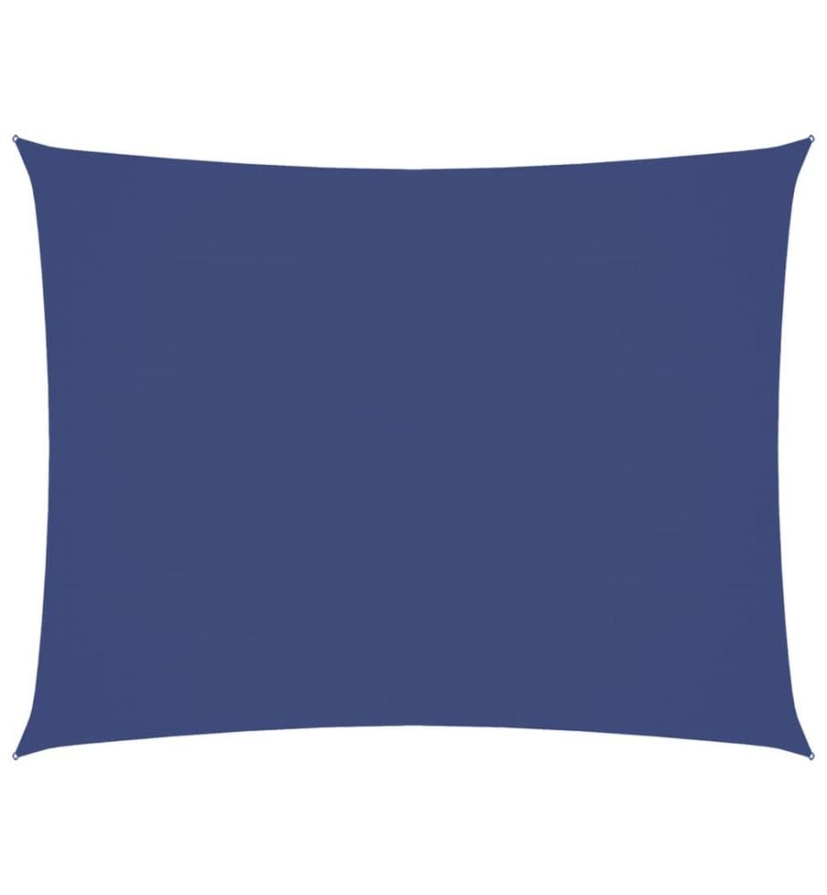 Voile de parasol tissu oxford rectangulaire 3,5x4,5 m bleu