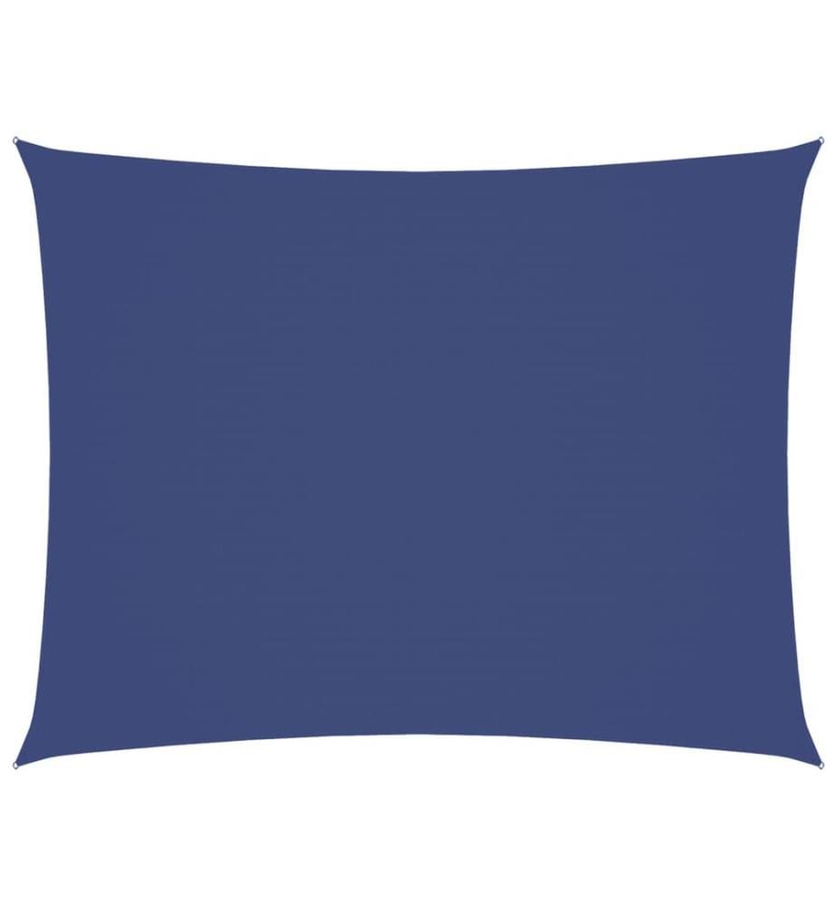 Voile de parasol tissu oxford rectangulaire 4x5 m bleu