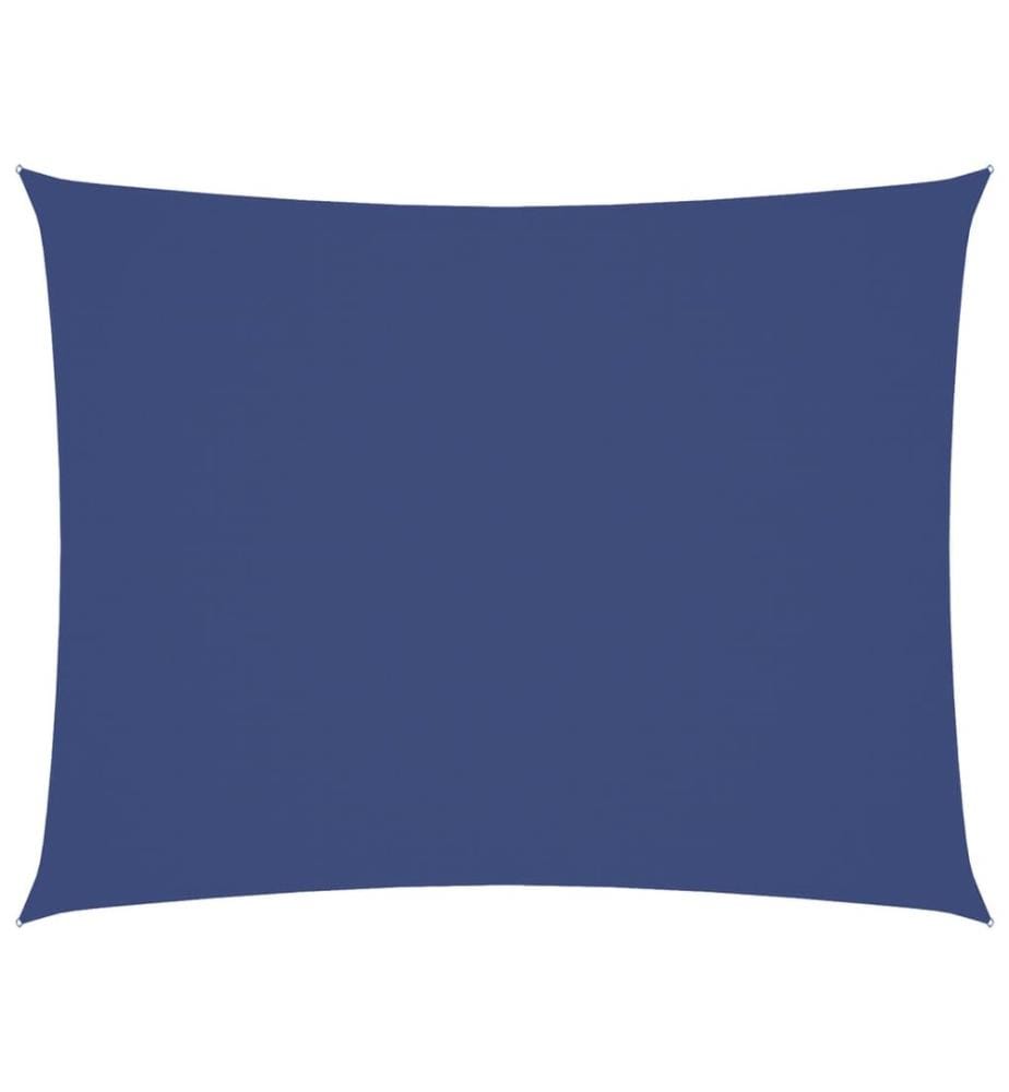 Voile de parasol tissu oxford rectangulaire 5x6 m bleu