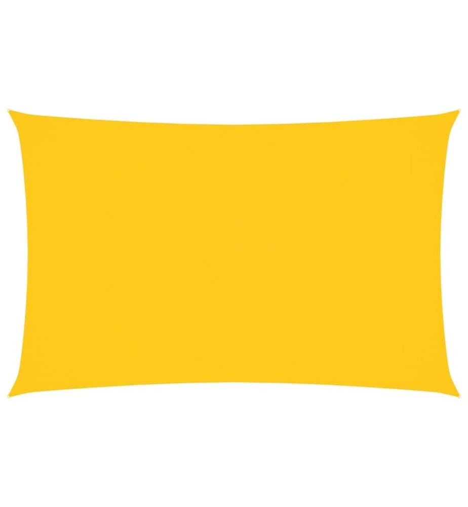 Voile de parasol tissu oxford rectangulaire 2x5 m jaune