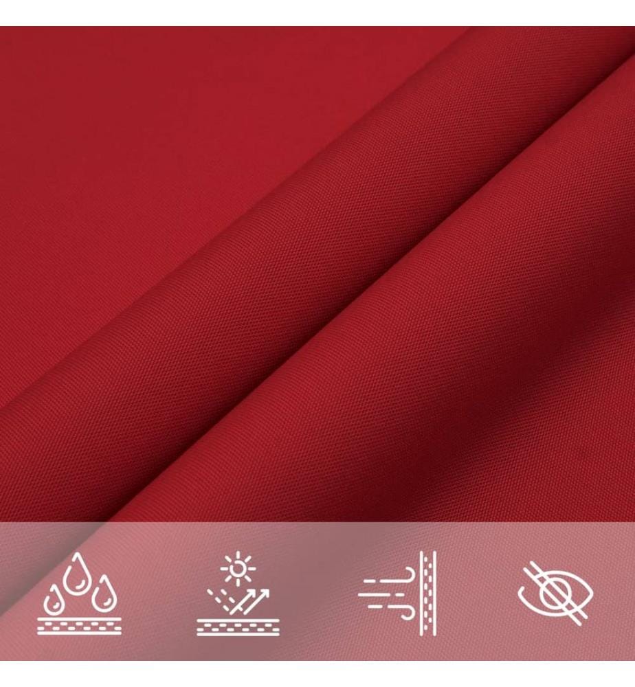 Sonnensegel Oxford-Gewebe Rechteckig 2x4 m Rot