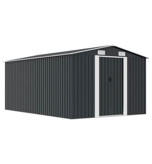 Abri de jardin 257x392x181 cm Métal Anthracite